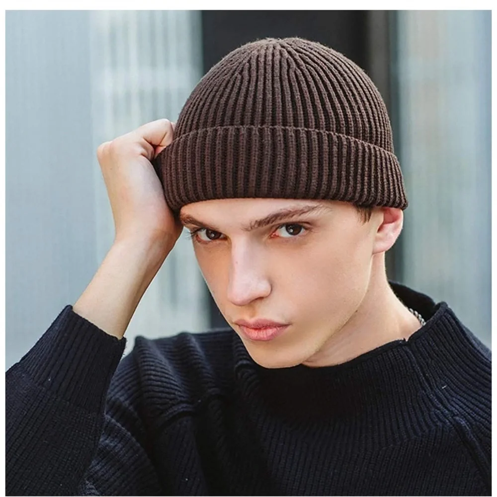 Wool Watch Fisherman Beanie Cap